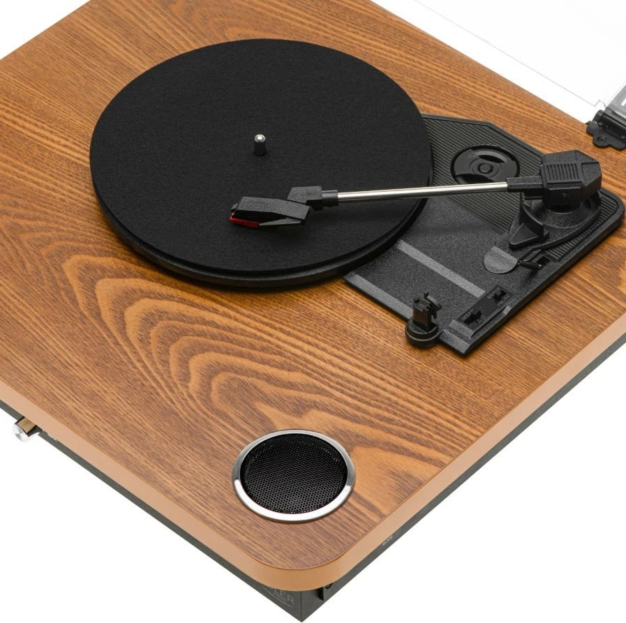 Gramafon Adler AD1914Wood me Bluetooth, USB, ngjyrë dru