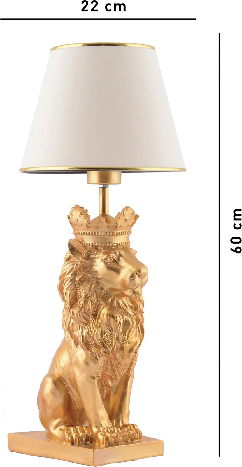 Llambë tavoline Opviq, Lion King, e bardhë dhe argjend