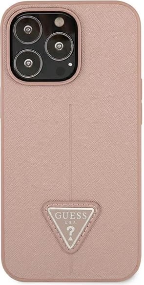 Mbështjellës Guess GUHCP13LPSATLP për iPhone 13/13 Pro 6.1", rozë Mbështjellës Guess GUHCP13LPSATLP për iPhone 13/13 Pro 6.1", rozë