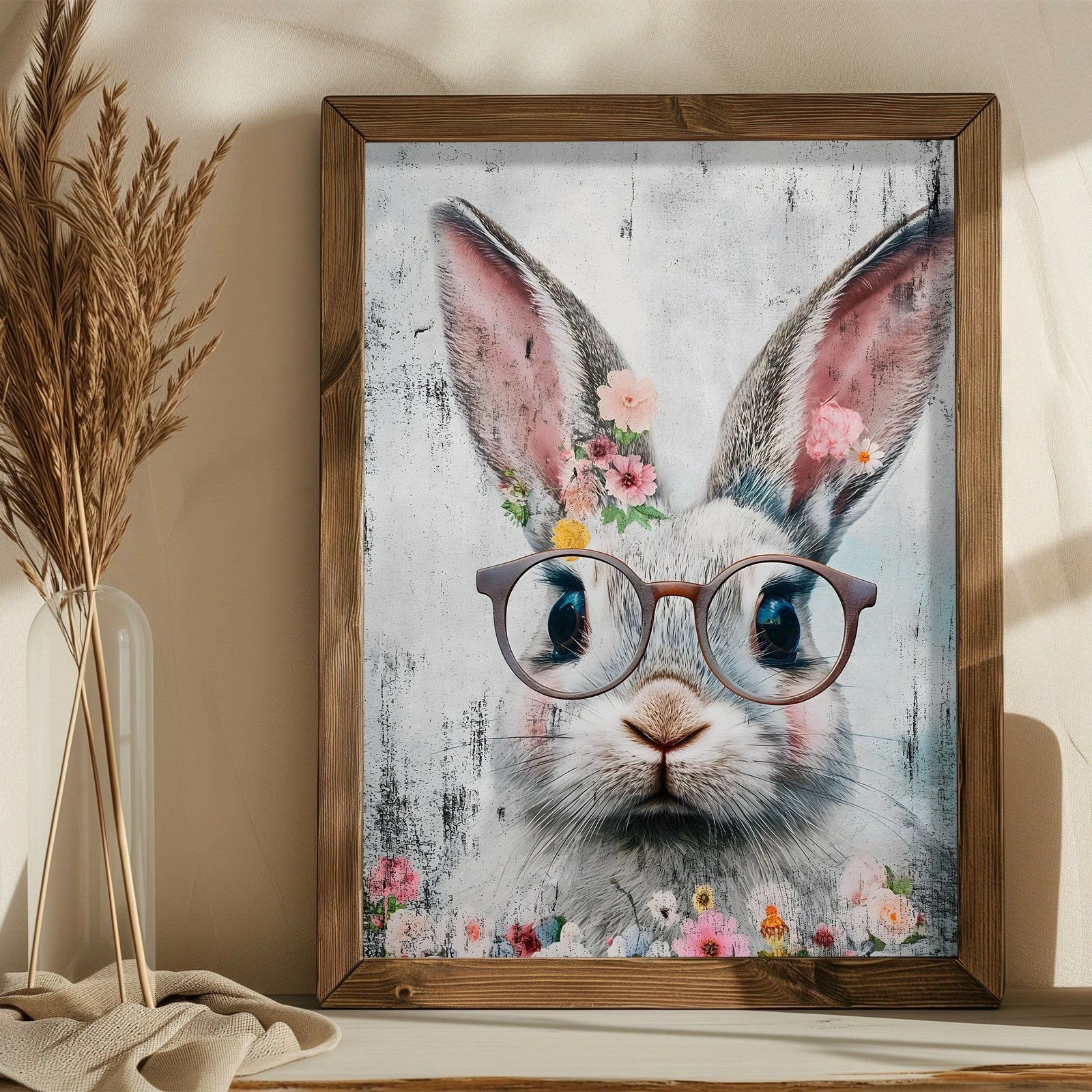 Pikturë dekorative me kornizë MDF, Wallity, AI189, shumëngjyrëshe