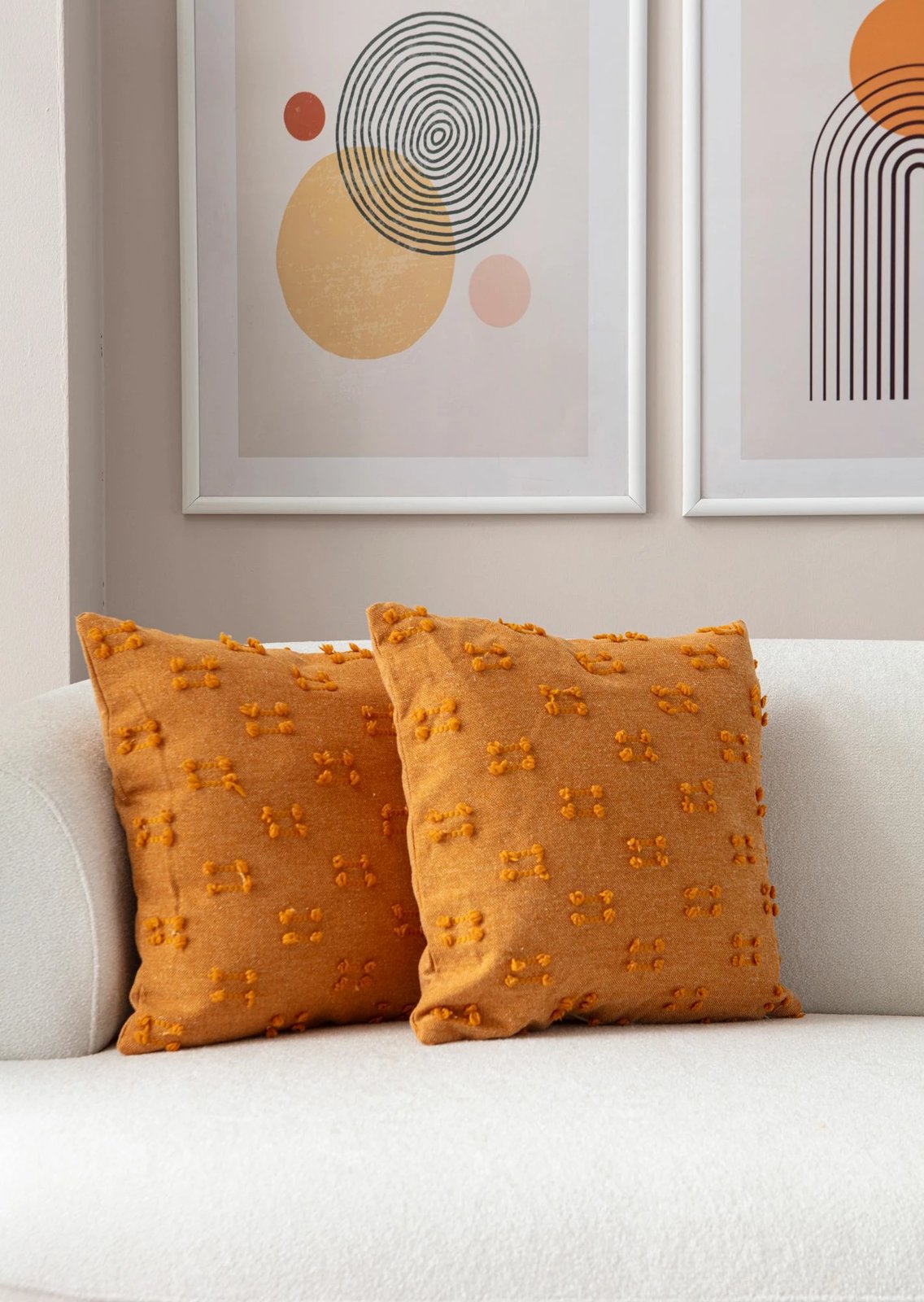 Set mbulesash për jastëk (2 copë), Evila Originals, Tuffet, portokalli v9