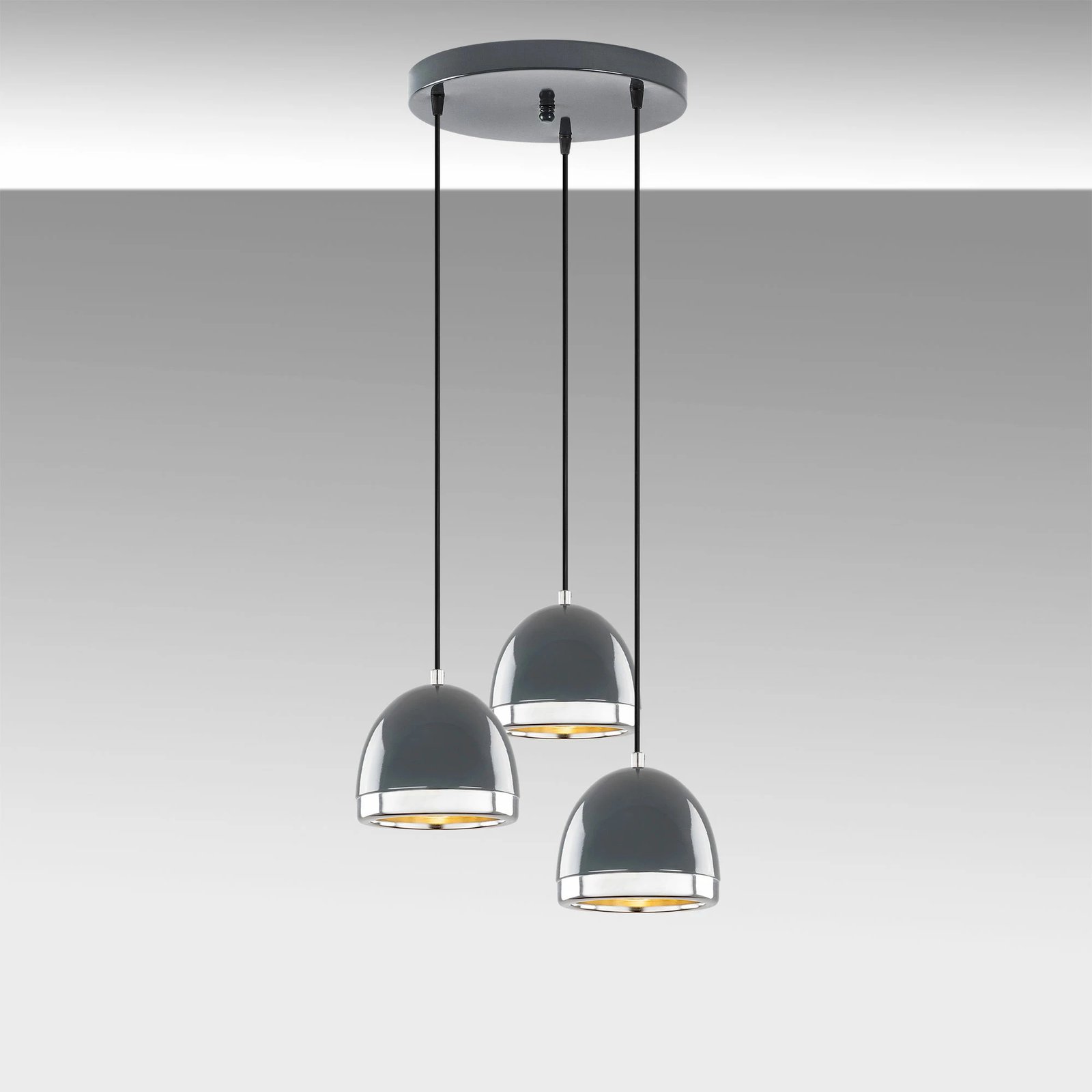 Llambë varëse moderne, ngjyrë antracit, Mugo - 10660