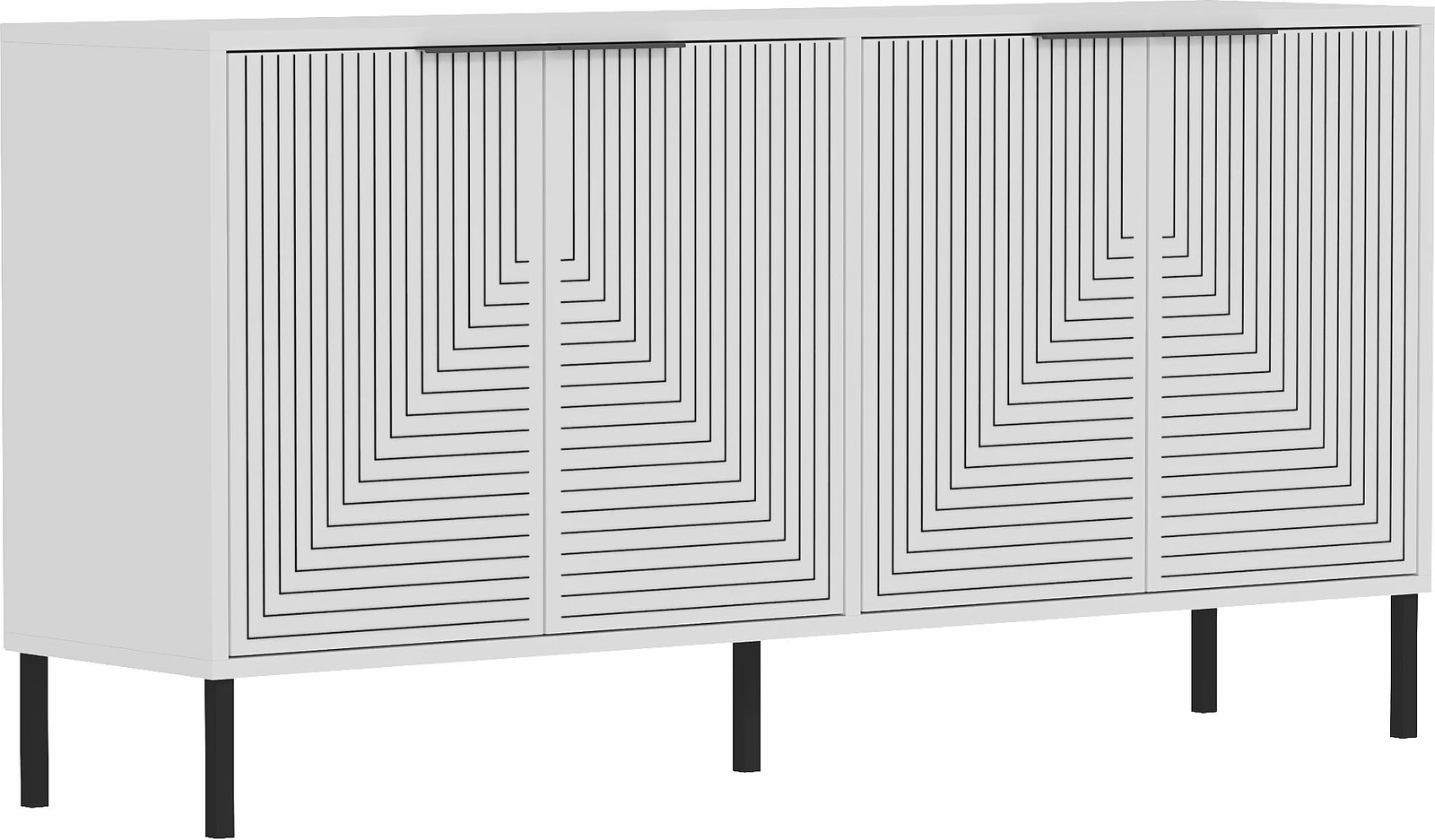 Konsolë Skye Decor, Lurea, e bardhë