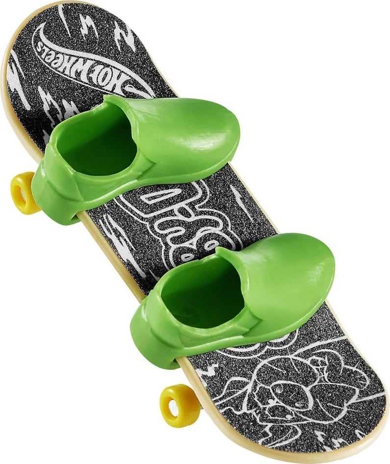 Fingerboard Hot Wheels Skate Scooby Doo me këpucë gishti, shumëngjyrëshe, set
