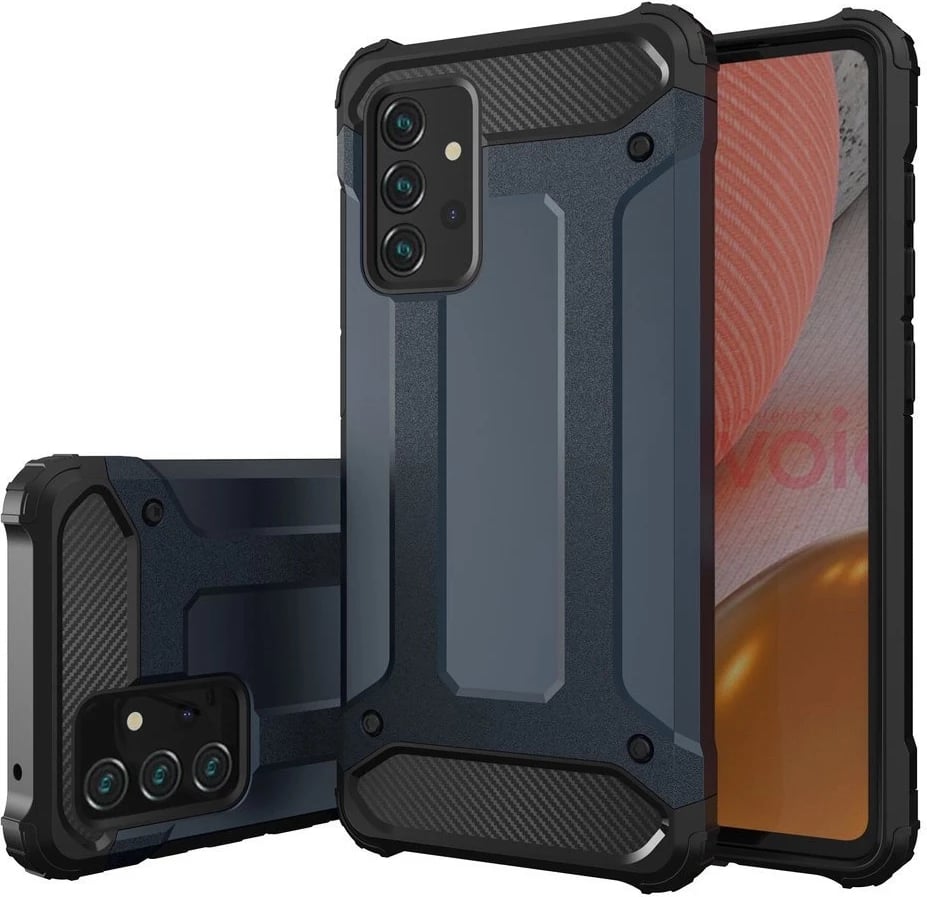 Mbështjellës Hurtel Hybrid Armor për Samsung Galaxy A36, Blu