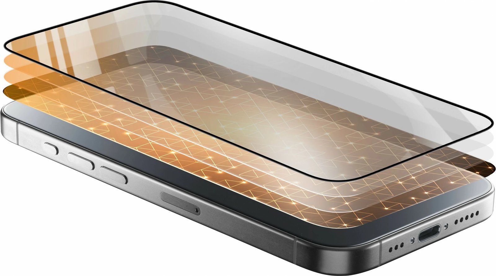 Mbështjellës xhami Cellular Line për iPhone 16, transparent