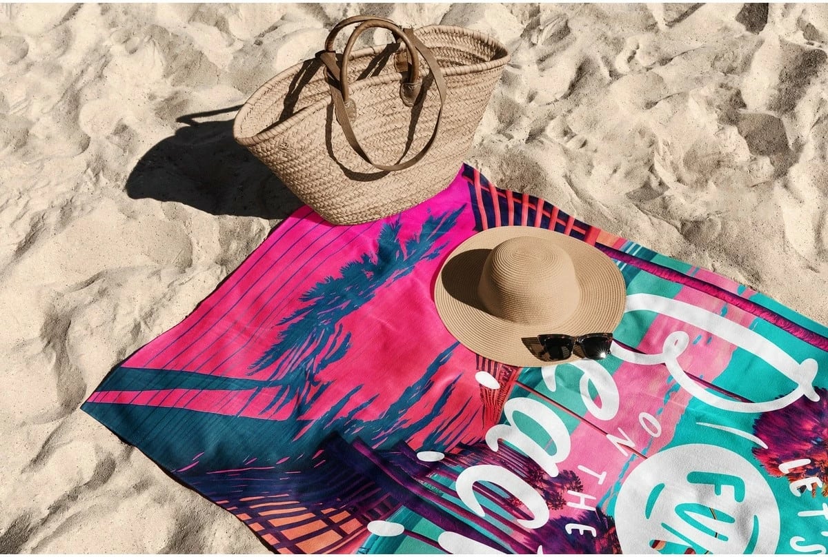 Peshqir plazhi Mijölnir, Beachfun 70, shumëngjyrësh, 70x130cm