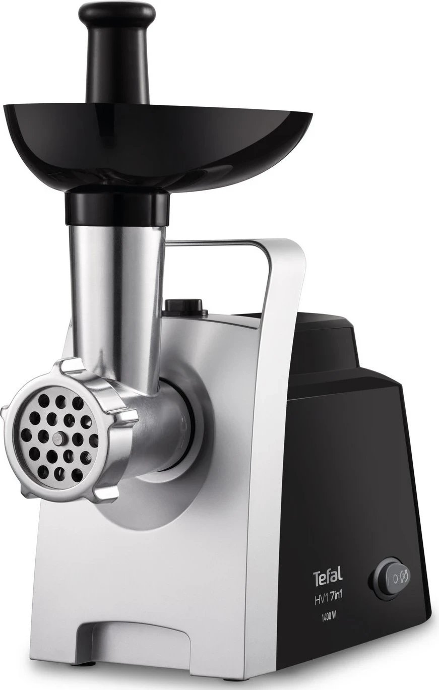 Makinë për bluar mishin Tefal NE108831, me shtesa për grirje, ngjyrë argjendtë-zezë