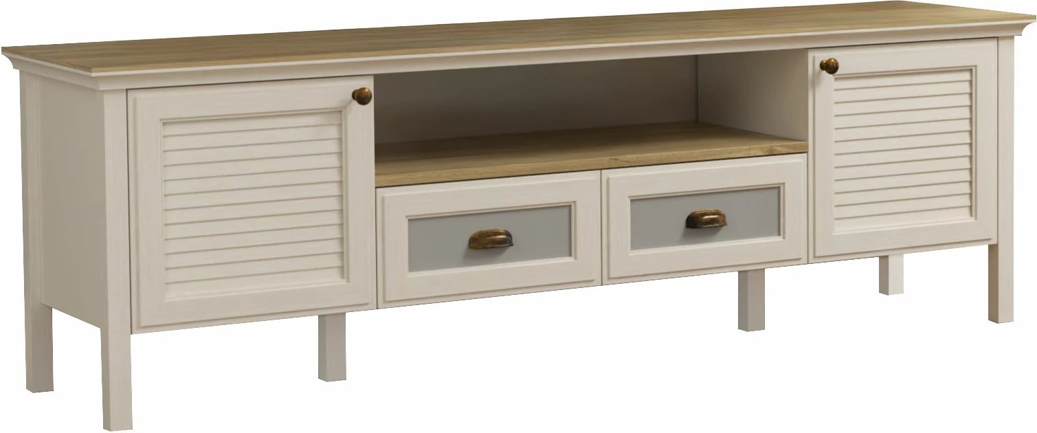 Komodë TV Skye Decor, krem, lis, gri, FRN-21011