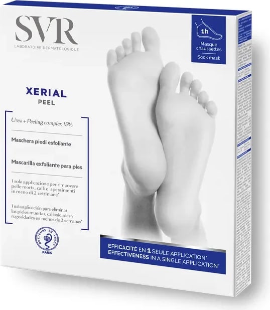 Maskë eksfoliuese për këmbë SVR Xérial Peel unisex 2x20ml