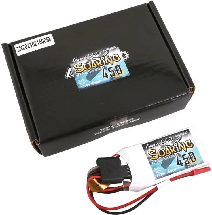 Bateri Gens ace G-Tech Soaring 450mAh 7.4V 30C 2S1P JST-SYP