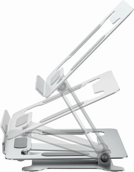Mbajtës i palosshëm për laptop Gembird NBS-D1-03, alumini, 15.6", argjendtë