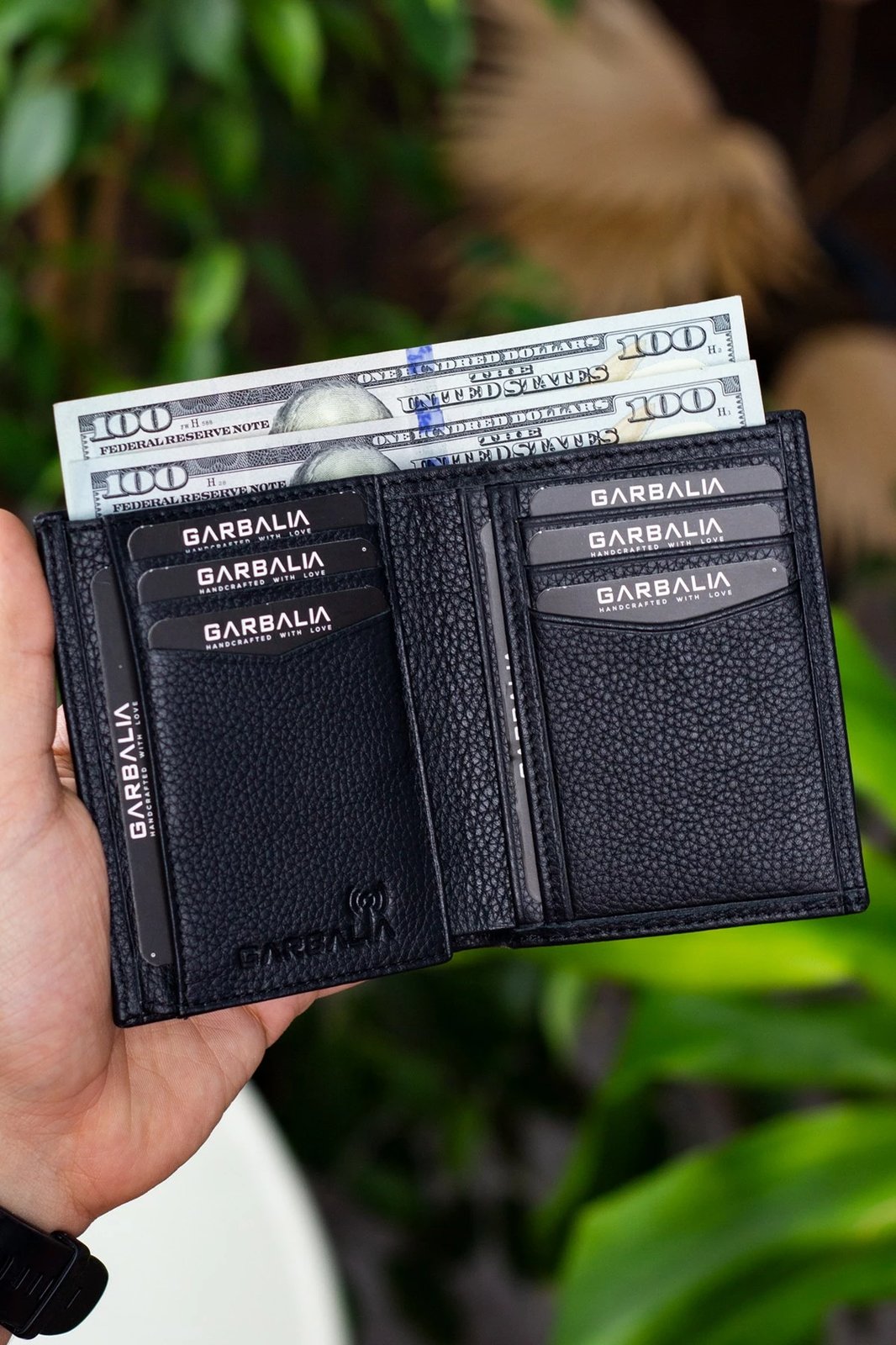 Portofol për burra, lëkurë origjinale, i zi, Zoozie Bags Rilton