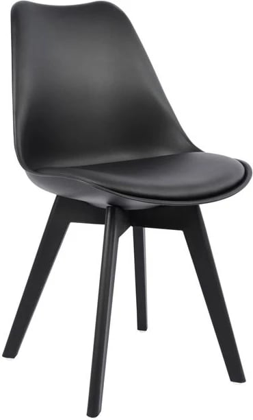 Karrige Vegas FH0033.32 polipropilenë-PU-e zezë 47,5x55x82 cm, set prej 4 copë