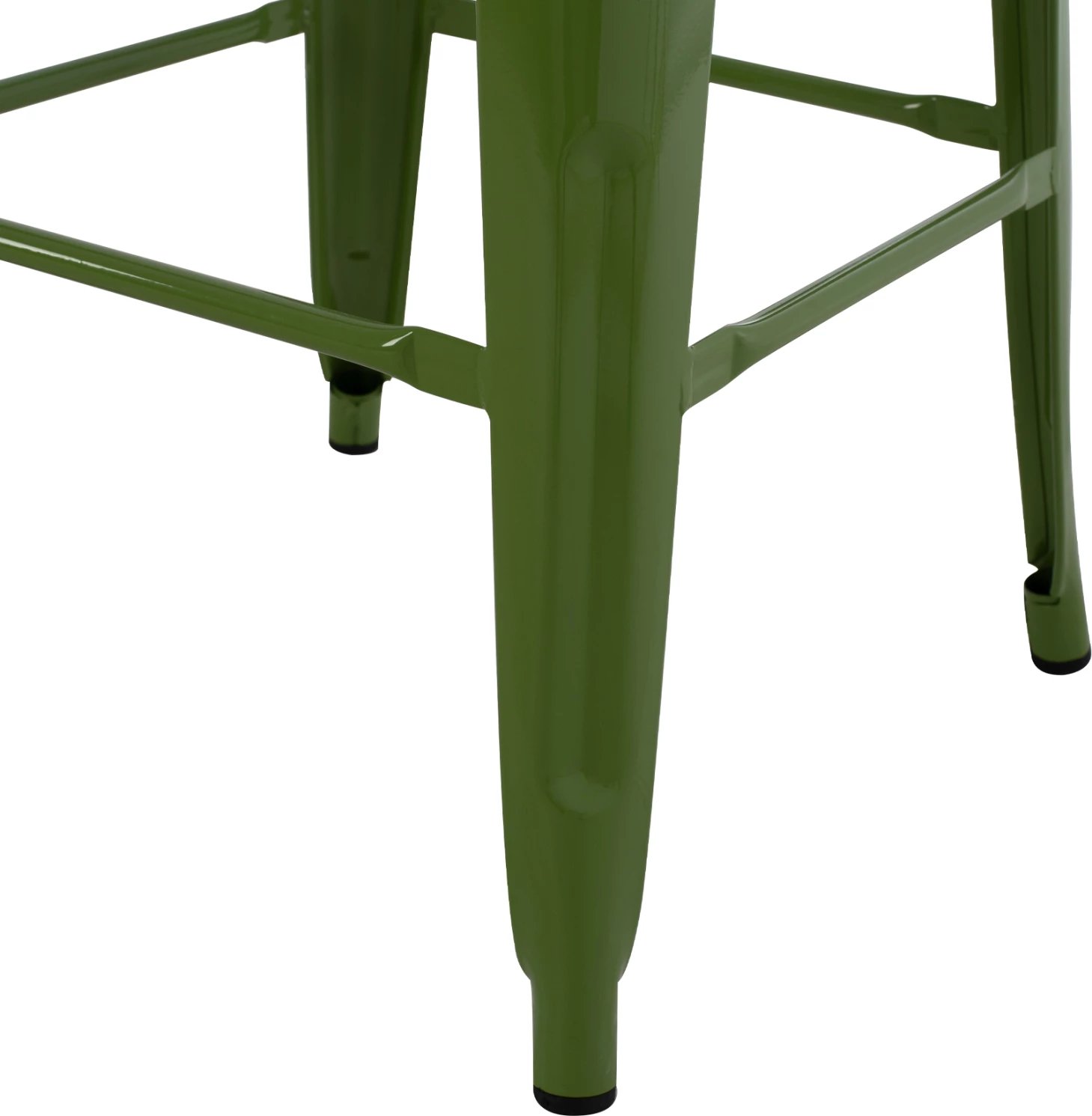 Karrige për bar MELITA-PRO FH8642.53 metalike, ngjyrë ulliri e çelët, 43x43x78Hcm