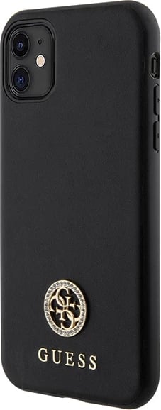 Mbështjellës Guess 4G Strass Metal Logo për iPhone 11 / XR 6.1", i zi Mbështjellës Guess 4G Strass Metal Logo për iPhone 11 / XR 6.1", i zi