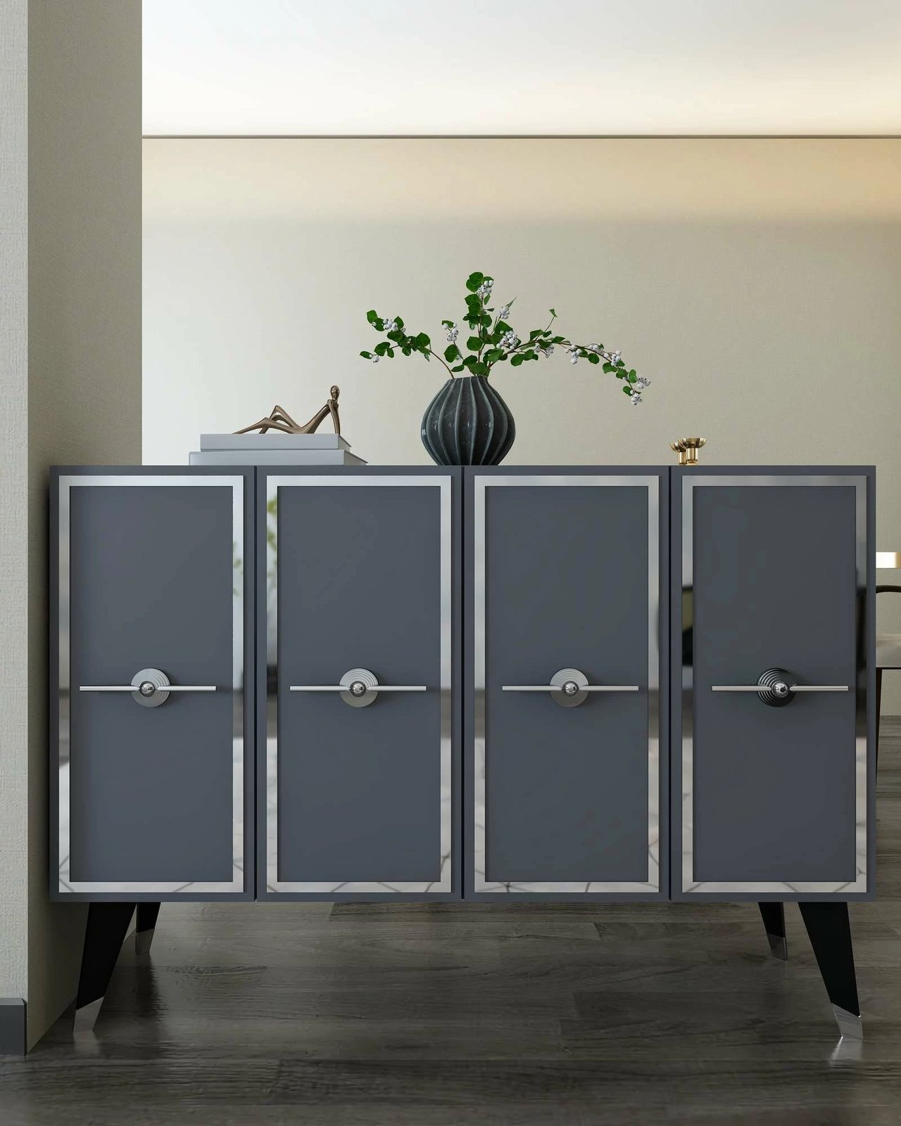 Konsol Skye Decor, anthracite, silver, 8174KM-32