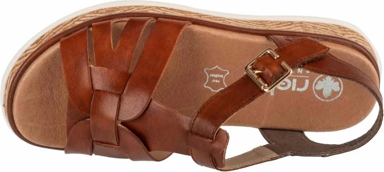 Sandale femra Rieker, kafe