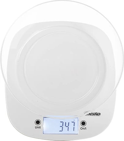 Peshore kuzhine, Mesko, MS 3179, kapacitet 5 kg, saktësi 1 g, me tas 1.4 L, e bardhë