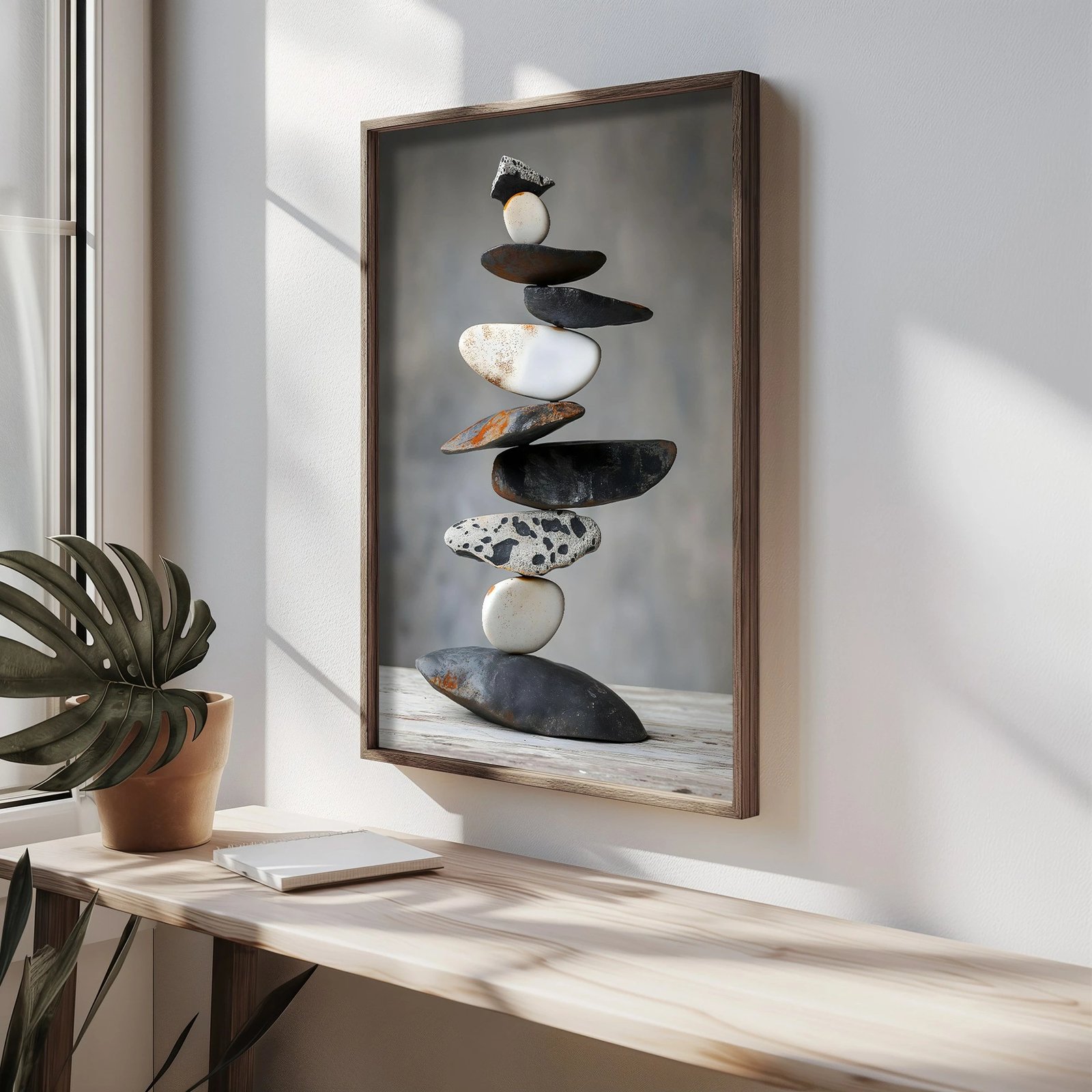 Pikturë dekorative me kornizë MDF, shumëngjyrëshe, Wallity HUM085