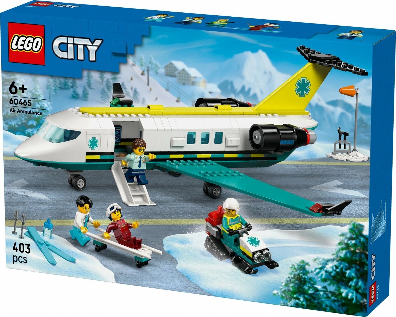 Set LEGO City Rescue Plane 60465, 403 pjesë, plastikë, për fëmijë, shumëngjyrësh