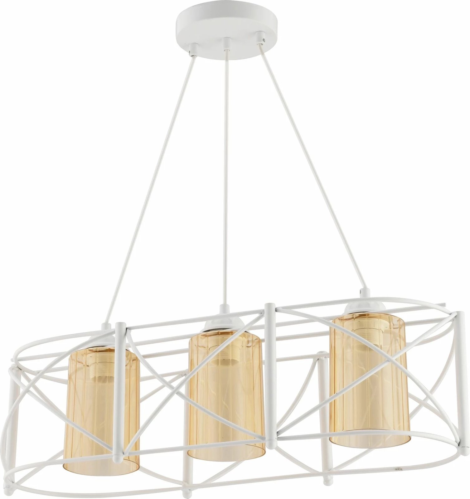 Llambë tavani Opviq, Dratrio, xham i bardhë dhe i verdhë