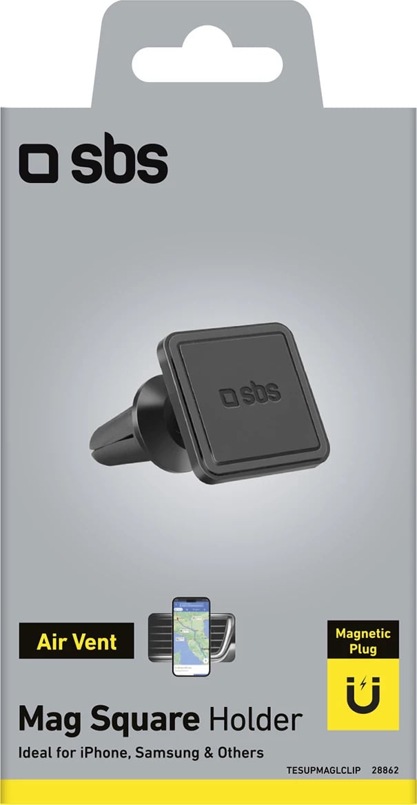 Mbajtës magnetik për celular SBS TESUPMAGLCLIP, i zi Mbajtës magnetik për celular SBS TESUPMAGLCLIP, i zi