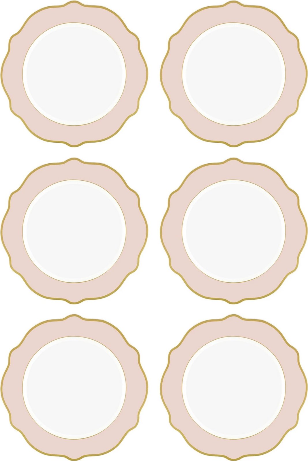 Set pjatash për ëmbëlsira (6 copë), Hermia, DNR0026