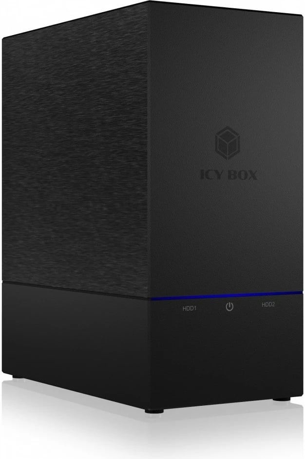 Kasë e jashtme IcyBox IB-RD3621-C31 për 2 HDD/SSD 2.5"/3.5", USB Type-C, e zezë