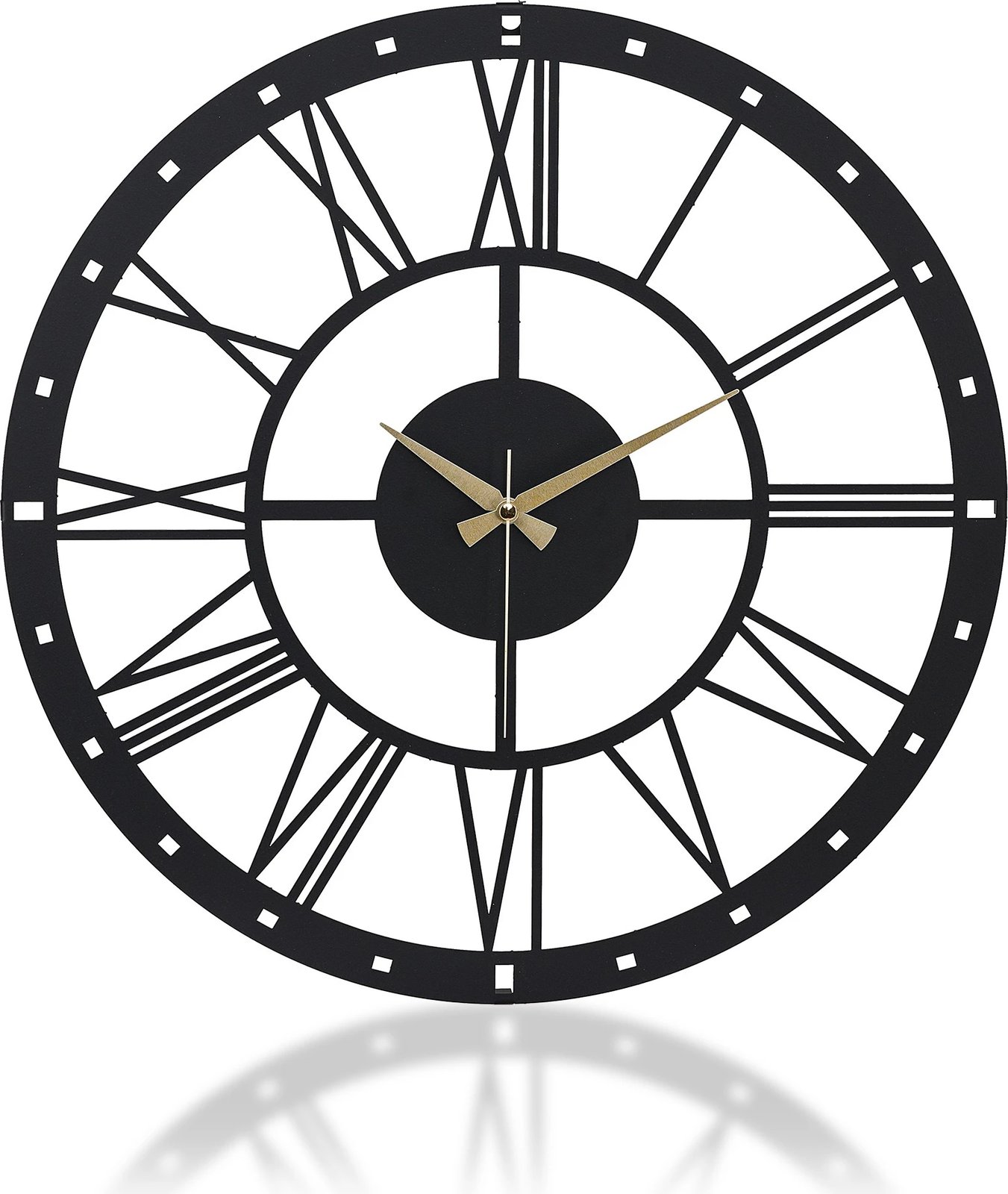 Orë muri dekorative metalike Wallity, Romana, e zezë