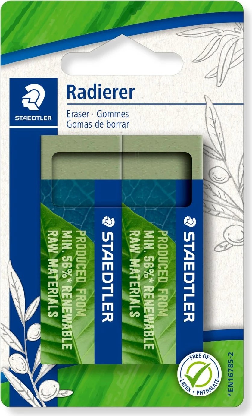 Fshirëse STAEDTLER 526 80 renew mat, 2 copë, e gjelbër