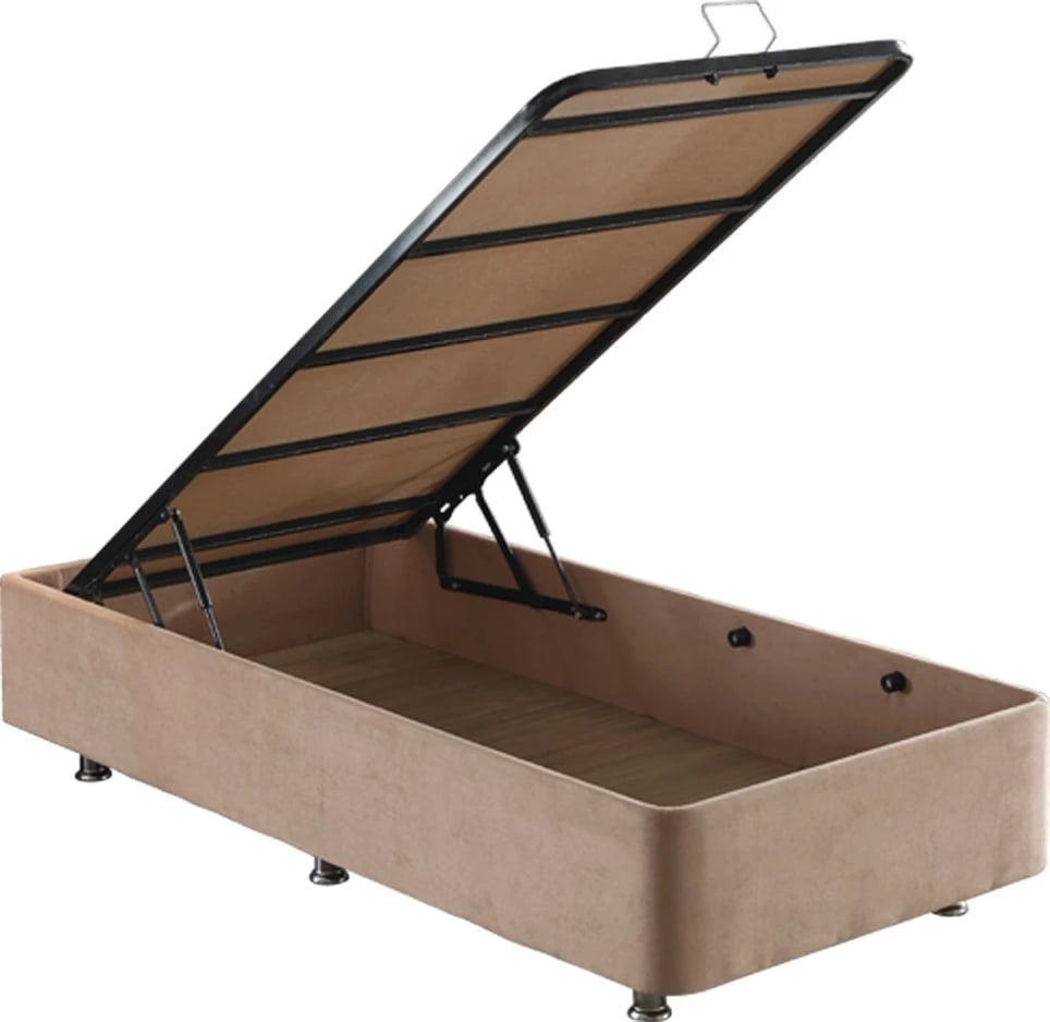 Dyshek, bazë dhe krevat me shpinore Skye Decor, ngjyrë kafe e çelët (90 x 200)