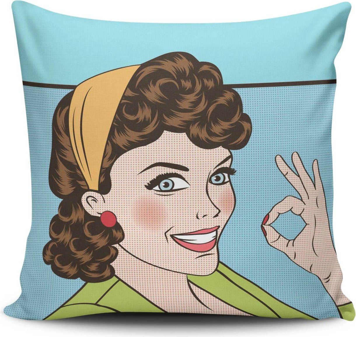 Jastëk dekorativ Aberto Design, NKRLNT-309, shumëngjyrësh, 43x43cm