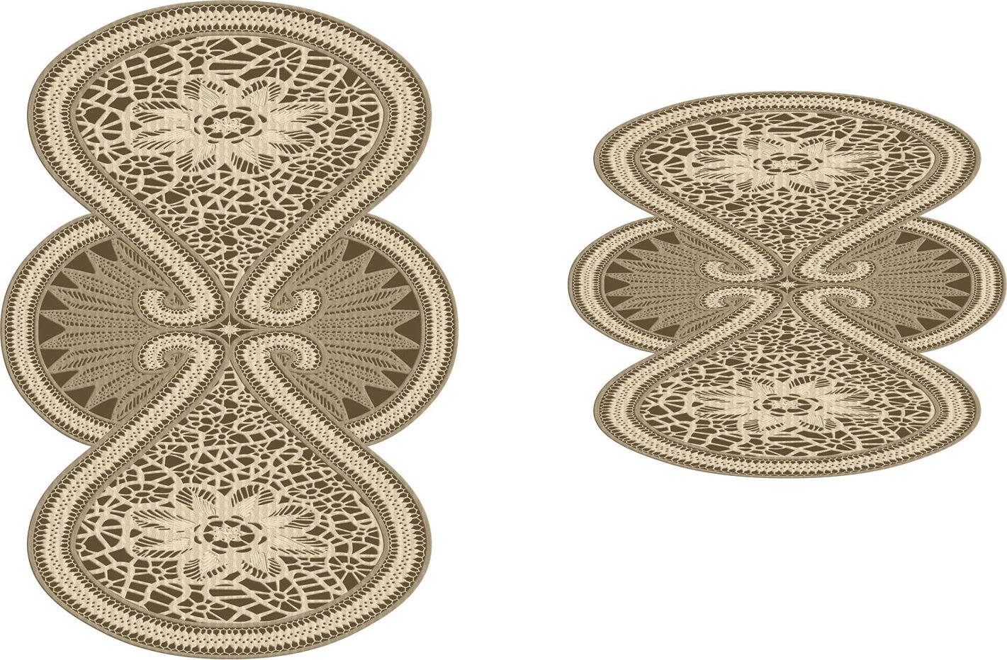 Set tapetash për banjo (2 copë), krem, Mijolnir, 21015515Kr