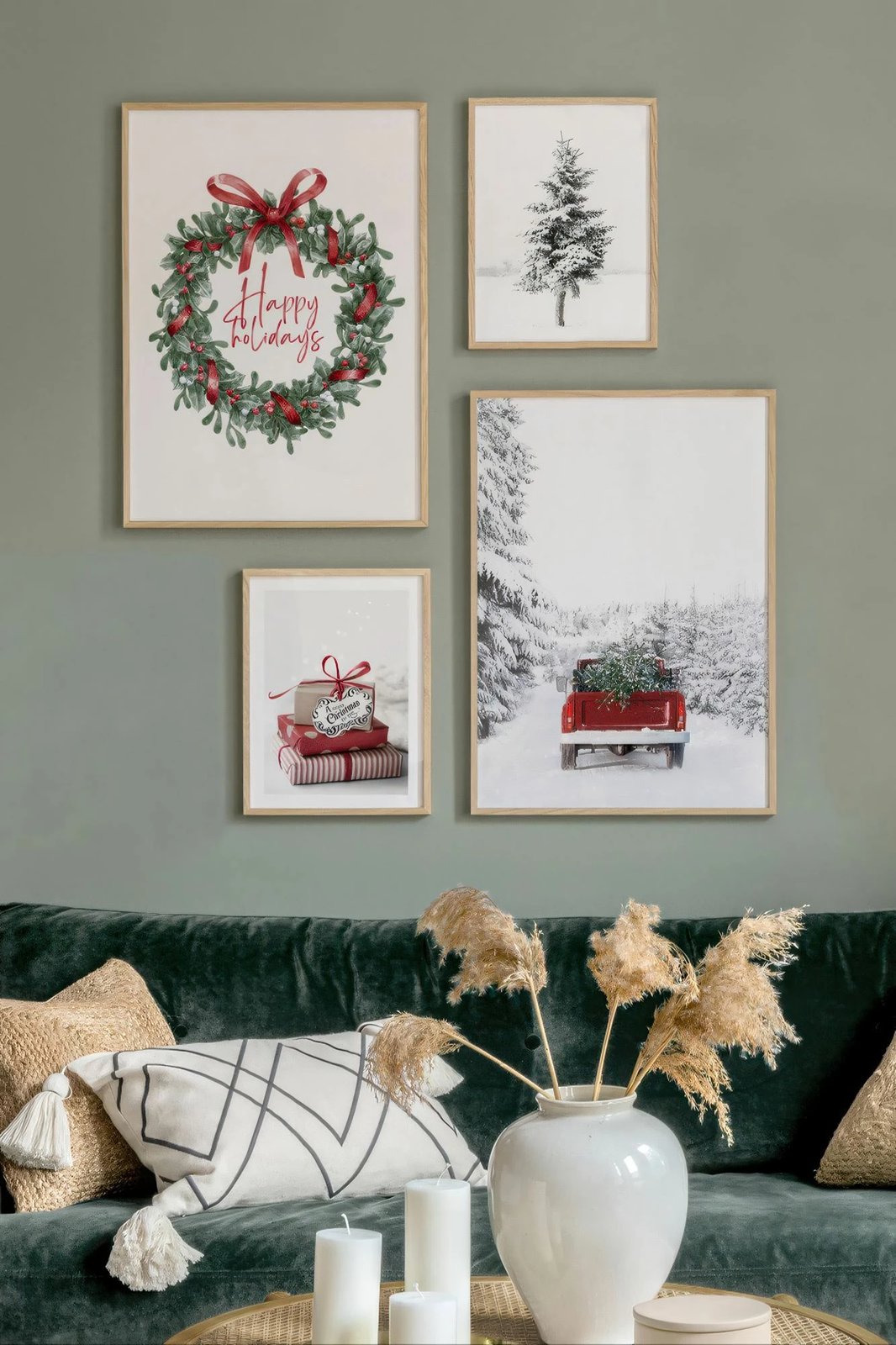 Piktura dekorative me kornizë (4 copë), Wallity, Nwyearmdl4