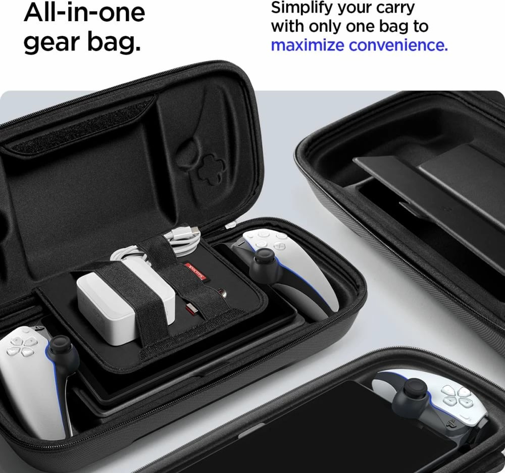 Mbështjellës Spigen Rugged Armor Pro për Sony Playstation Portal, i zi Mbështjellës Spigen Rugged Armor Pro për Sony Playstation Portal, i zi