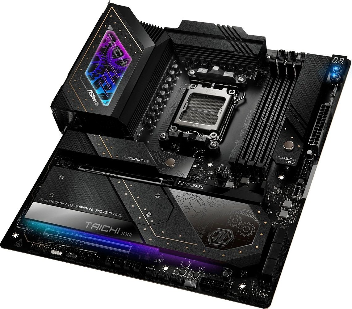 Pllakë amë ASRock X870E Taichi, Socket AM5, 4x DDR5, EATX, e zezë