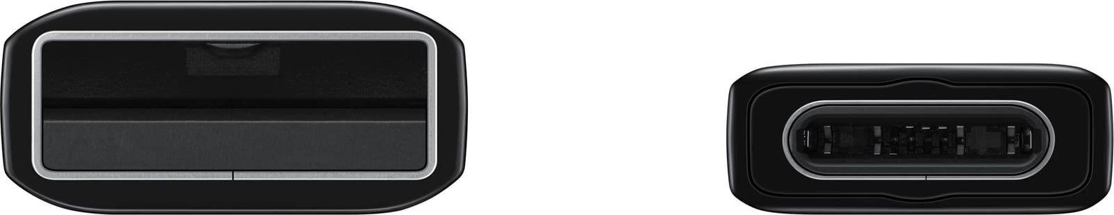 Kabllo USB C Samsung EP-DG930MBEGWW, 1.5m, 480Mbps, 5A, e zezë, set prej 2 copë