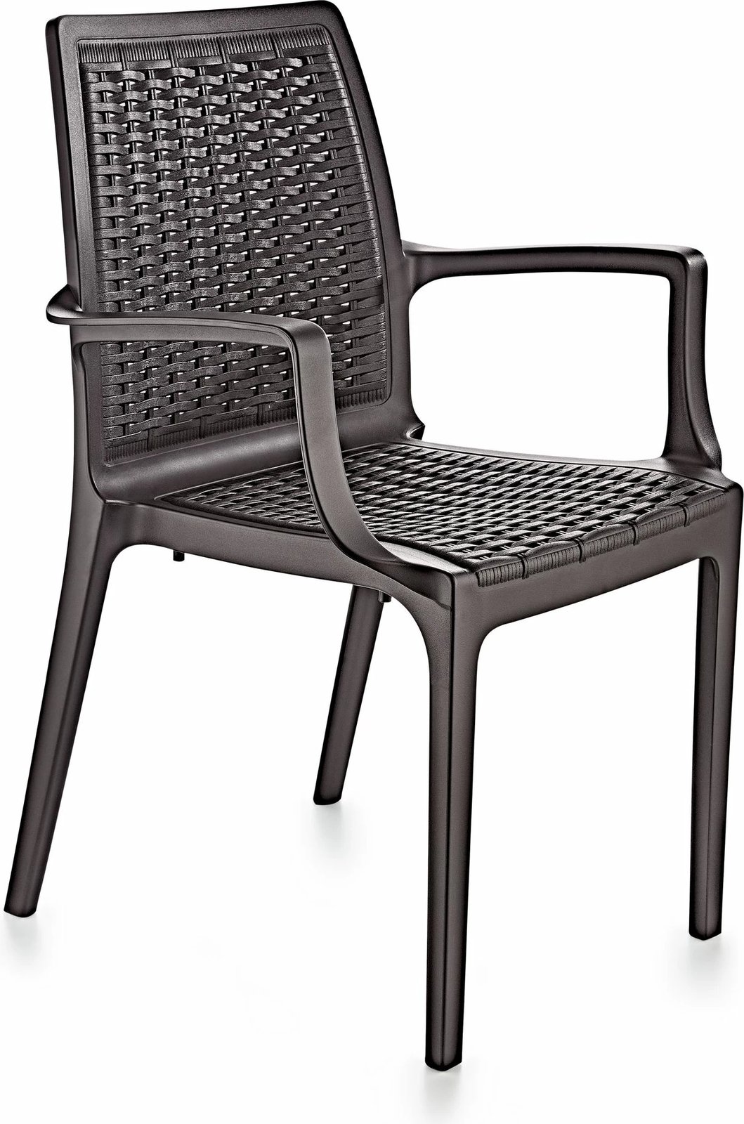 Karrige Skye Decor, ratan, ngjyrë kafe e errët, v2