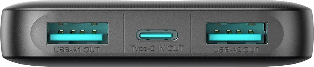 Powerbank Joyroom JR-PBF13, 5000mAh, 2x USB-A, 1x USB-C, e zezë Powerbank Joyroom JR-PBF13, 5000mAh, 2x USB-A, 1x USB-C, e zezë