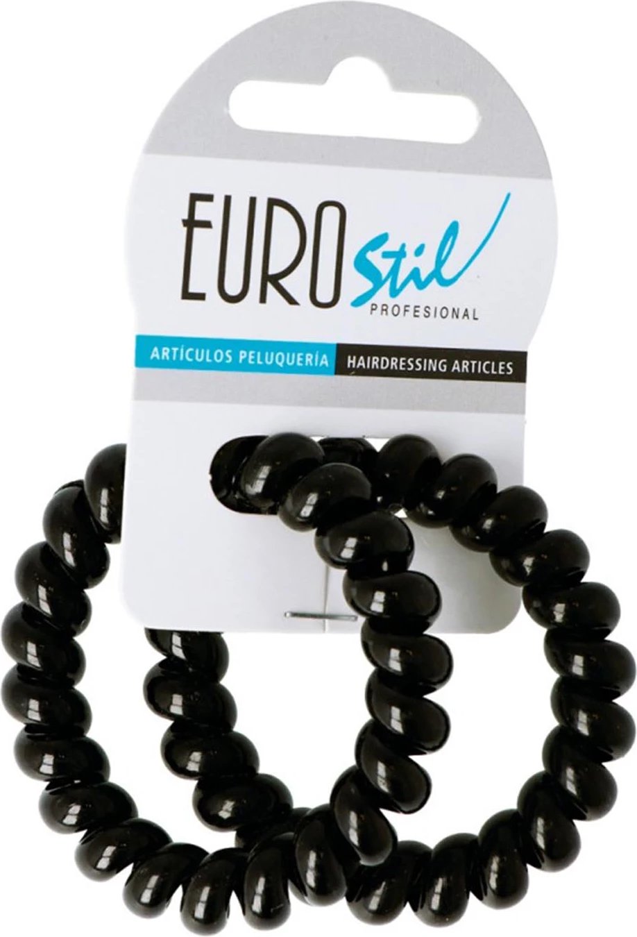 Goma spirale për flokë EUROSTIL Grande unisex e zezë 1 copë