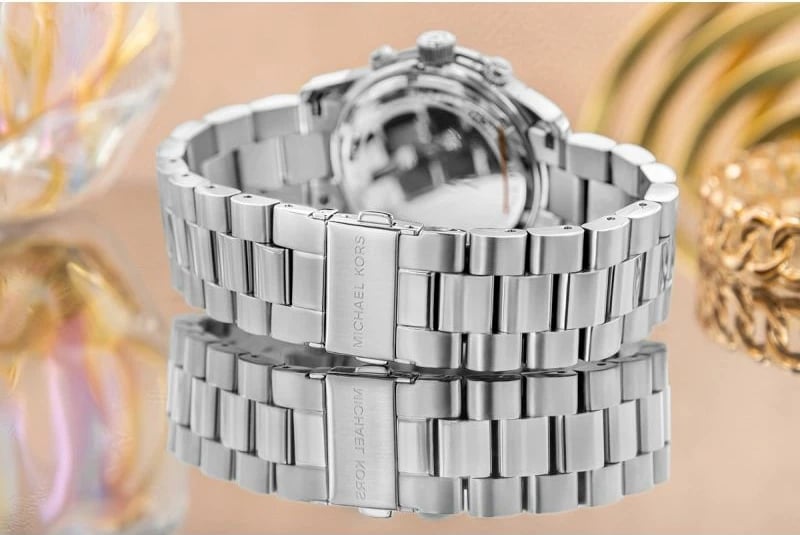 Orë dore për femra Michael Kors, argjendi