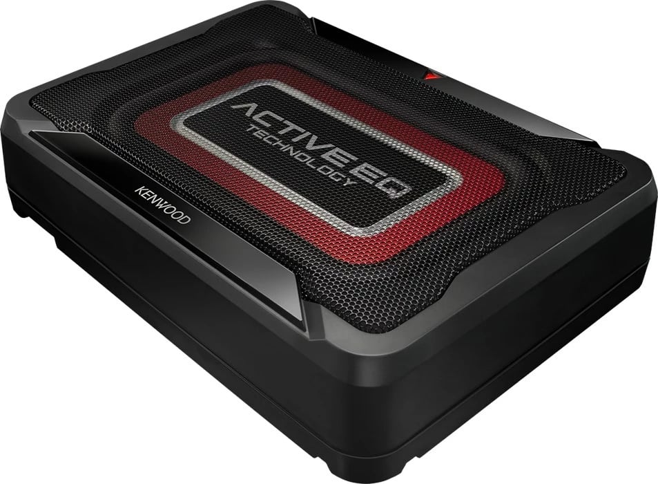 Subwoofer aktiv për vetura Kenwood KSC-PSW7EQ, 160 W, alumini, me telekomandë me kabllo