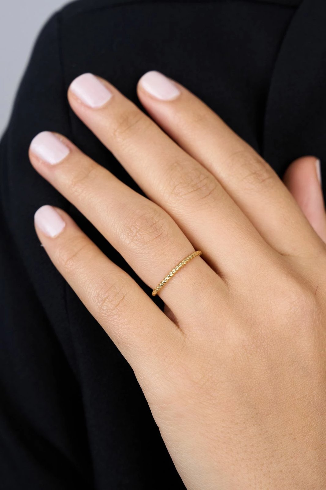 Unazë argjendi Elika, ngjyrë ari, FA182832A