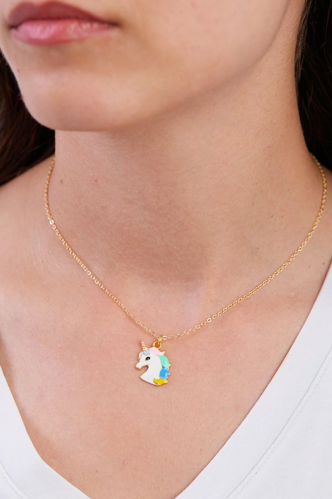 Varëse metalike, ngjyrë ari, me njëbrirësh, CHRM15012