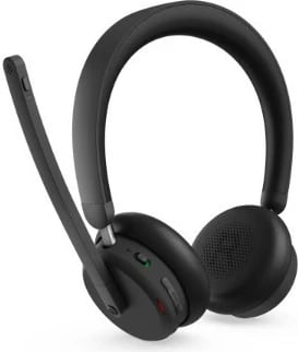 Kufje pa tela Lenovo 6550 Dual-Mode ANC, USB-A, Bluetooth 5.3, mikrofon me boom, 60h, e zezë