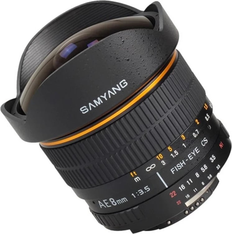 Objektiv Samyang 8mm F3.5 për Samsung NX, Fish-eye