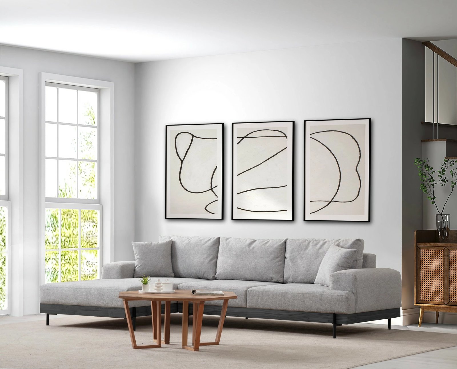 Këndare Atelier del Sofa, gri, kënd i majtë