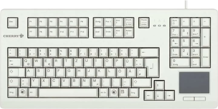 Tastierë Cherry TouchBoard G80-11900 USB me touchpad, QWERTY, gri