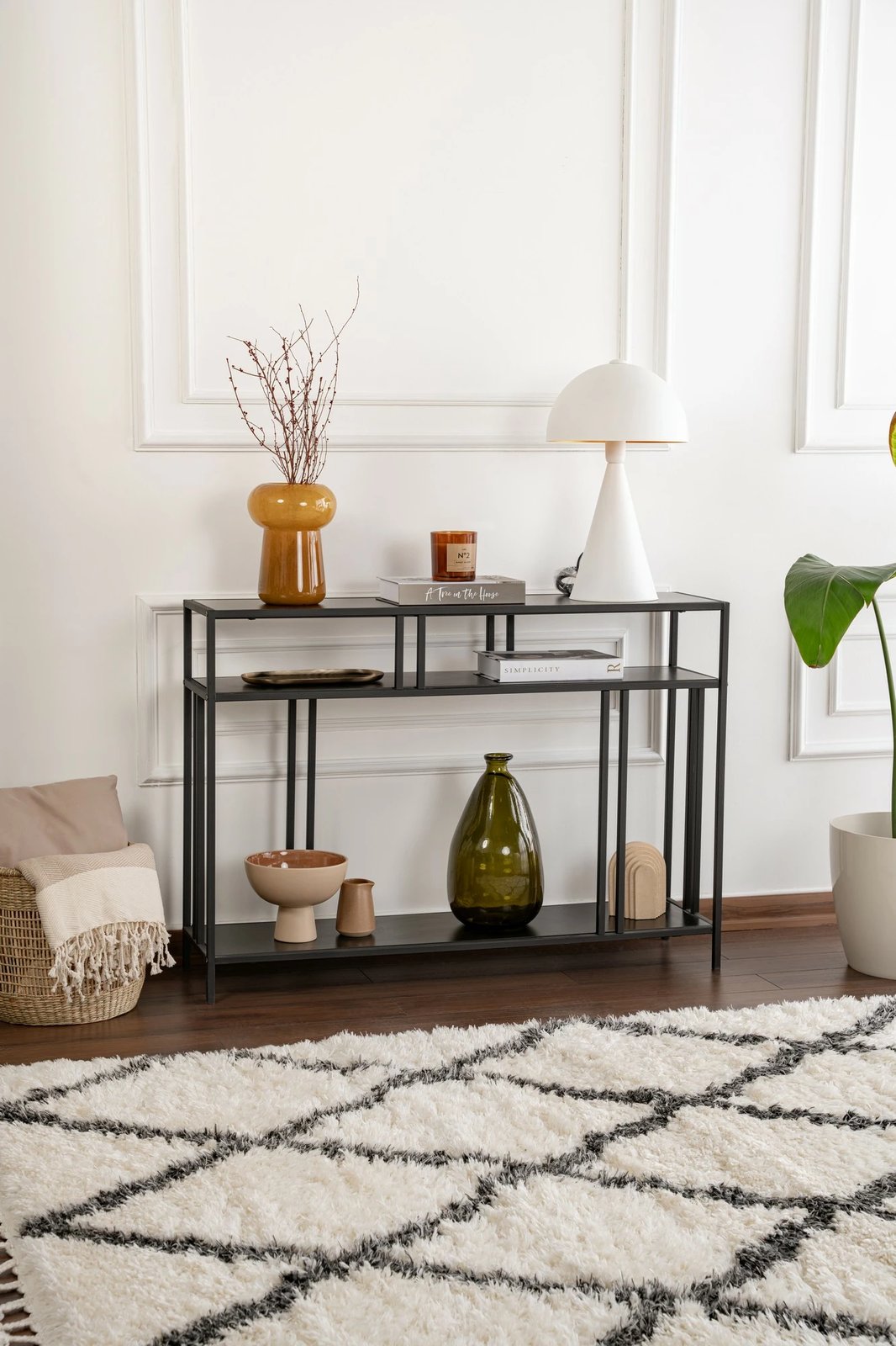 Komodë anësore Hanah Home, Venedik, e zezë